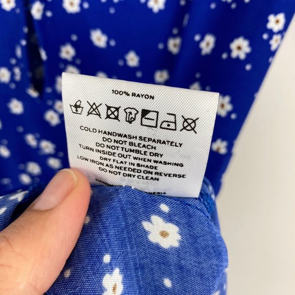 Faithfull The Brand Farah Dress Cobalt Betina NEW - Picture 8 of 8